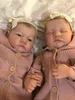 Куклы NPK 19 дюймов уже окрашенные готовые Reborn Baby Doll Levi Awake Sleeping Born 3D Skin Visible Veins 231109