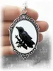 Pendant Necklaces Gothic 3D Crow Forest Charm Necklace Mysterious Witch Jewelry Gift Accessories Rope Chain Art Choke
