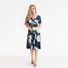 Casual jurken dames Boheemse chiffon midi print avondfeest strand strandbloem zon 230410