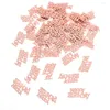 Party Decoration 15g/väskor Rose Gold Happy Birthday Number Confetti Figur 21 30 40 50 60 Dekorationer Bröllopsdag