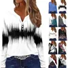 Ethnic Clothing Dressy Top For Women Long Sleeve V Neck Shirt Color Block Button Zip Plain Sweatshirt Hoodie Up Hoodies