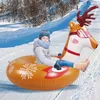 Luge Pliable Ski Neige Traîneau Tube À Neige Enfants Enfant Gonflable Résistant Au Froid Cercle De Ski Enfants Adulte Anneau de Ski Ski Épaissi Luge 231109