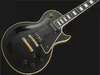 Najlepszy niestandardowy 1958 Reissue P90 Pickup Black Beauty Electric Guitar Ebonyboard, żółte 5 -warstwowe wiązanie, czarny pickguard, Biała Pearl Block InLay 258