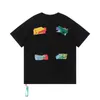 Neuer Stil Designer Luxus weißer Klassiker T -Shirt Arrow Graffiti Claude Monet Malmals sein Boot gedrucktes Sommer -Trend Sweatshirt Mode und Frauen SD Raxh