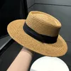 Plażowe filtr przeciwsłoneczny słomy kapelusz letni wakacyjny słoneczny kapelusz damski sporty na świeżym powietrzu czapki kapelusz