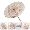 Paraplu Chinese Geolied Papier Japanse ParasolAziatische Regendicht Parasol Dansen Rekwisieten Voor Bruiloft Gunsten Kwallen Paraplu