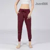 Lululemen Women Yogas Studio Studio Panties Szybkie wysusze sznurka biegowa sporty sporne luźne jogger dziewczęta siłownia fitness.