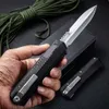 UT-Combat 184-10s Glykon Coltelli AUTO M390 Lama Manico in fibra di carbonio Tattico Caccia Campo Autodifesa Salvataggio Coltello da tasca Strumenti EDC