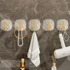 Hooks 1pcs Luxury Punch-Free Wall Strong Sticky Coat Hanger Rack For Clothes Towel Bag Key Kitchen & Door Organizer Easy Install