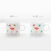 Tassen im koreanischen Stil Ins Flamingo Creative Home Bone China Becher Wasser Tasse Kaffee Milch Nachmittagstee Schöne Keramik