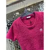 Women's Knits & Tees designer 23 Spring/Summer New Pullover Slim Fit Knitted Top with Elegant Style Embroidered Square Classic Inside 1NAX