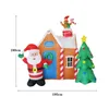 Christmas Decorations 6 Ft Christmas Props Inflatable Toys Santa Claus Gingerbread Man Outdoors Decorations House Giant Inflatable Christmas Tree 231109