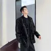 Herren Anzüge Blazer Männlich Shiny Frühling jacke männer Stilvolle Pailletten Dekor Blazer Für Männer Anzug Jacken Bühne Kleidung 231109