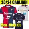 23/24 Cagliari Soccer Jerseys 2023 2024 Saint Efisio Special Ranieri Benetti Lapadula Pavoletti Luvumbo Simeone Nandez Mancosu Men Kids Kit Footbll Shirts