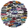 Auto Stickers Waterdichte Sticker 50/100 Stuks Cool Sports Racing Voor Bumper Fietshelm Lage Snowboard Vinyl Decals Bomb Jdm styling Dhekd