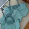 Projektantka damska torba na ramię w stylu europejskim dumpling nylon torebka crossbody składana haft haftowe zakupy mini torba jeeg