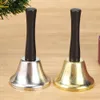 Metal Christmas Hand Bell Toys для детей Рождественский Новый год Санта -Клаус вечеринка праздновать погремучную инструменты декор Montessori Music Toy