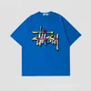 T-shirts pour hommes Marque de luxe pour hommes à manches courtes en coton imprimé de haute qualité surdimensionné hiphop T-shirt 230410