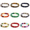 Strand original ágata cilindro pulseiras para mulheres reiki natureza pedra tambor barril forma moda casal jóias