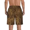 Men's Shorts Men Swimwear Breathable Quick Dry Trunks Beard Hair Texture Beach For Surfing