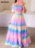 여성을위한 맥시 새로운 패션 빈티지 빈티지 프린트 슬래시 넥 여름 드레스 세련된 우아한 바닥 길이 이브닝 드레스