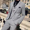 Męskie garnitury Blazers kurtki dla lat swobodna modna modna koreańska wersja Slim Fit Grooms Suknia ślubna Brytyjski styl 231110