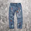 Mens Jeans Chromees Designer Make Old Washed hearts Jeans Chrome Straight Trousers Heart Cross Embroidery Letter Prints Casual for Women Men CH Pants