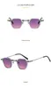 Nya runda solglasögon Kvinnor Män Slender Typ Gradientlins Alloy Metal Frame Designer Luxury Fashion Sun Glasses 230920