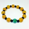 Strand Round Gemstone Beads Bracelet Jade Jewelry Amulet Natural JADEITE