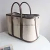 garden party Bag luxurys handbag handbags garden party Color Tote Shopping Bag 30cm large capacity light canvas cowhide womens