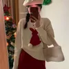 Women's Sweaters White Women's Sweater Kawaii Cute Knit Tops for Woman Pullover Round O Neck Red Trend 2023 Cashmere Aesthetic Jersey 90s Vintage 231110