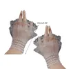 Manches évasées plissées détachables, manchettes en fausse dentelle, bracelet plissé blanc, accessoires décoratifs pour robe de mariée pour femmes, GC2459