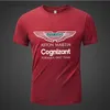 Herrt-shirts Ny sommar Aston Martin Ny T-shirt F1-förare Alonso O-Neck Topps Formel 1 Racing Tryckning Extra-Large Size Tee Cotton T-shirt M230409