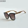 Sunglasses Polarized Oversized Women Luxe Imitation Wood Vintage Square Men Retro For Fashion Glasses