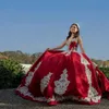 Shinny Vestidos De 15 Anos Sweetheart Quinceanera Dresses Sequin Lace Applique Mexican Girls Birthday Party Dress