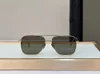 Luxury Brand Designer Vintage Mens Solglasögon Män kvinnor Metal Square Flat Top Sun Glasses Outdoor Lunette Lentes 157