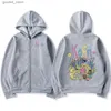 Sweats à capuche pour hommes Sweatshirts Korn Cartoon Rock Band Music Sweat à capuche zippé pour hommes et femmes Vintage en métal gothique surdimensionné sweat-shirt zippé vestes streetwear Q231110