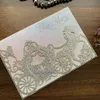 Greeting Cards 50 PieceLot Rose Gold Personalized Print Laser Cut Invitation For Wedding Horse Carriage Quinceanera 231110