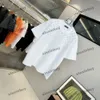 xinxinbuy Men designer Tee t shirt Gradient Letter Printing cotton long sleeve women Black white gray M-2XL