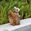 Garden Decorations Squirrel Statue Outdoor Decor Animal Yard Sculpture Ornaments For Patio Desktop Art