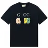 Luxury Designer women t shirt High Summer Versatile Color Block Letter Design Classic Loose Casual Sleeve T-Shirt