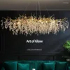Lustres de luxo francês lustre moderno lustre simples villa duplex piso luz decoração decorativa ramal americano led led de cristal led