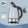 Water Bottles DEVISIB Electric Kettle Temperature Control 4Hours Keep Warm 2L Glass Tea Coffee Boiler Food Grade 304 Stainless Steel 231109