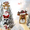 Puppets 3 Pcs Christmas Hand Puppet Plush Toys Performance Props Doll Elk Snowman Santa Claus Interactive Year Toys GIfts for Kids 231109