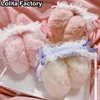 Ear Muffs Japanese Lace Lolita Earmuffs Girl Sweet Woman Plush Warm in Autumn and Winter Lovely Daily Kids 231109