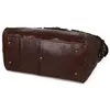 Seesäcke Casual Echtes Leder Business Travel Bag Herren Großes Handgepäck Male Cow Duffle Overnight Weekend Big Tote