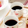 Tassen im koreanischen Stil Ins Flamingo Creative Home Bone China Becher Wasser Tasse Kaffee Milch Nachmittagstee Schöne Keramik