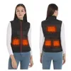 Colete feminino 9 zonas de colete aquecido jaquetas elétricas casaco de grafeno calor usb jaqueta de aquecimento para acampamento 231110