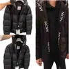 Herrarna ner parkas jacka vinterdesigner broderi brev puffer vit gås downs rock mode casual jaqueta scan 25e0