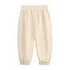 Pantalons de survêtement pour bébés garçons, pantalons longs d'automne pour enfants, pantalons de Sport de couleur unie, culottes pour nourrissons, bas de printemps